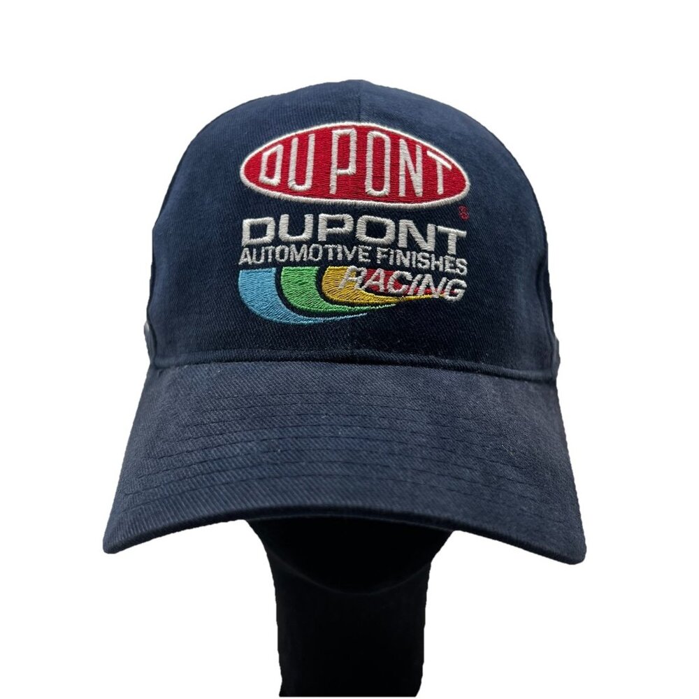 DuPont Racing Jeff Gordon NASCAR Fitted Hat Cap 7 3/8 Vintage Y2K Retro Dad 90's
